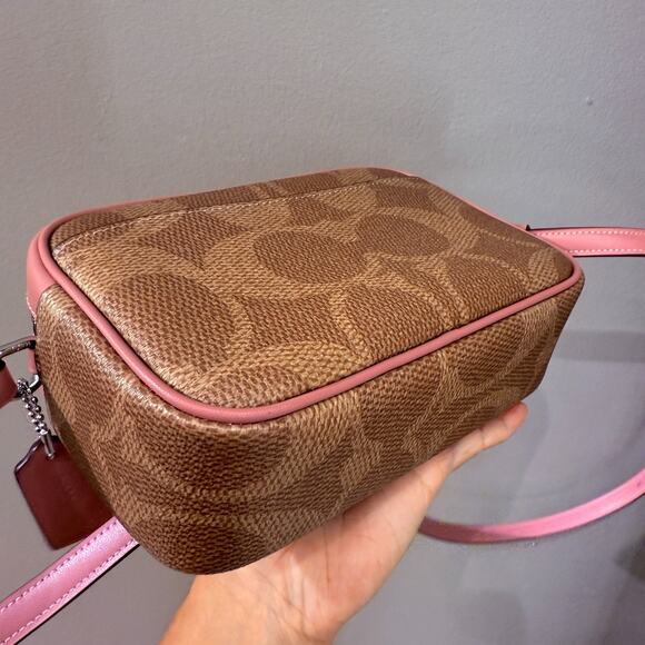 Coach Mini Jamie Camera Bag In Maxi Signature Canvas CCO12 Dusty Pink - Picture 5 of 7